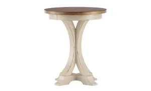 Farmhouse Reimagined Round Chairside Table