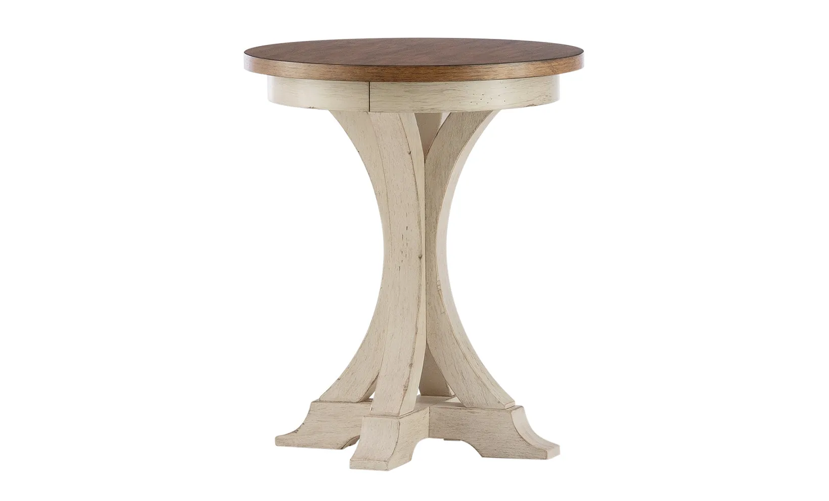 Farmhouse Reimagined Round Chairside Table