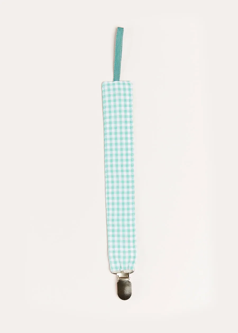 Gingham Clip Dummy in Green