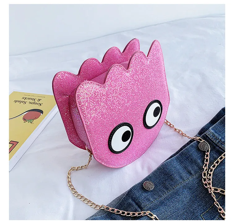 Glittery Ghost Purse - Pink or Blue