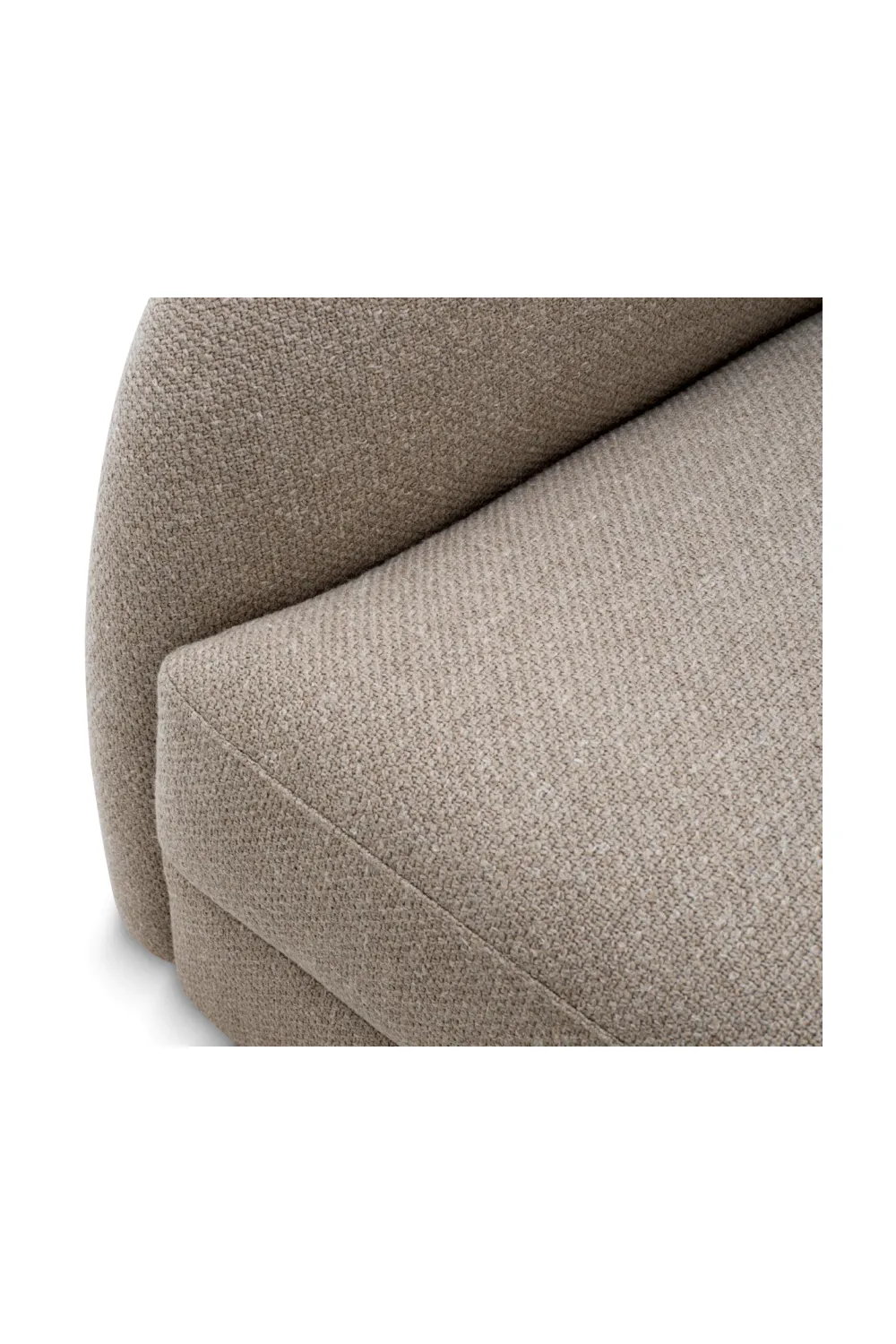 Greige Curved Sofa | Eichholtz Divisadero