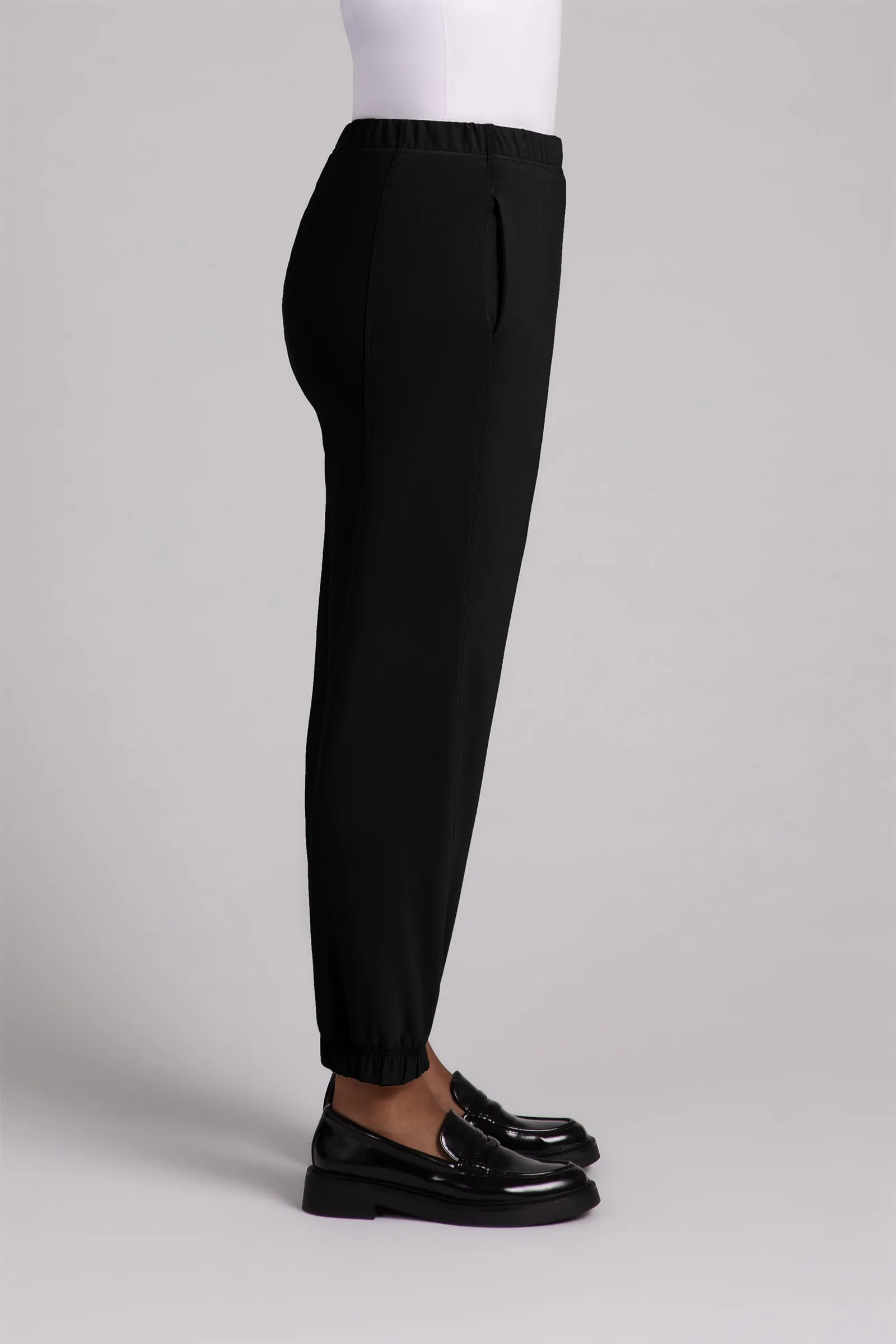 Half Cuff Jogger Pant | Black