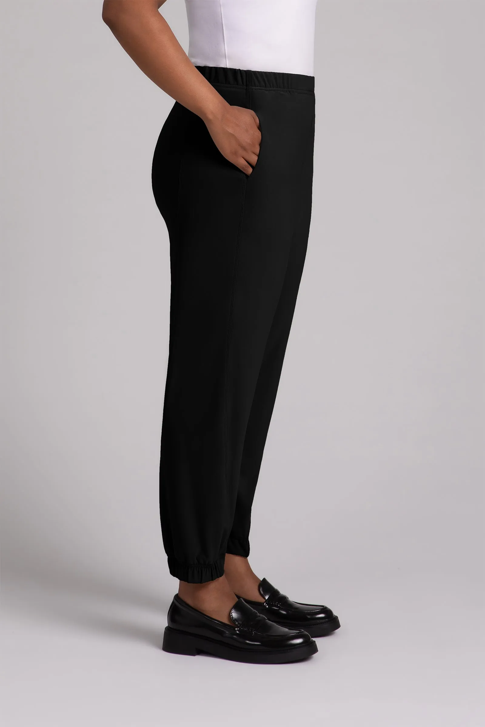 Half Cuff Jogger Pant | Black