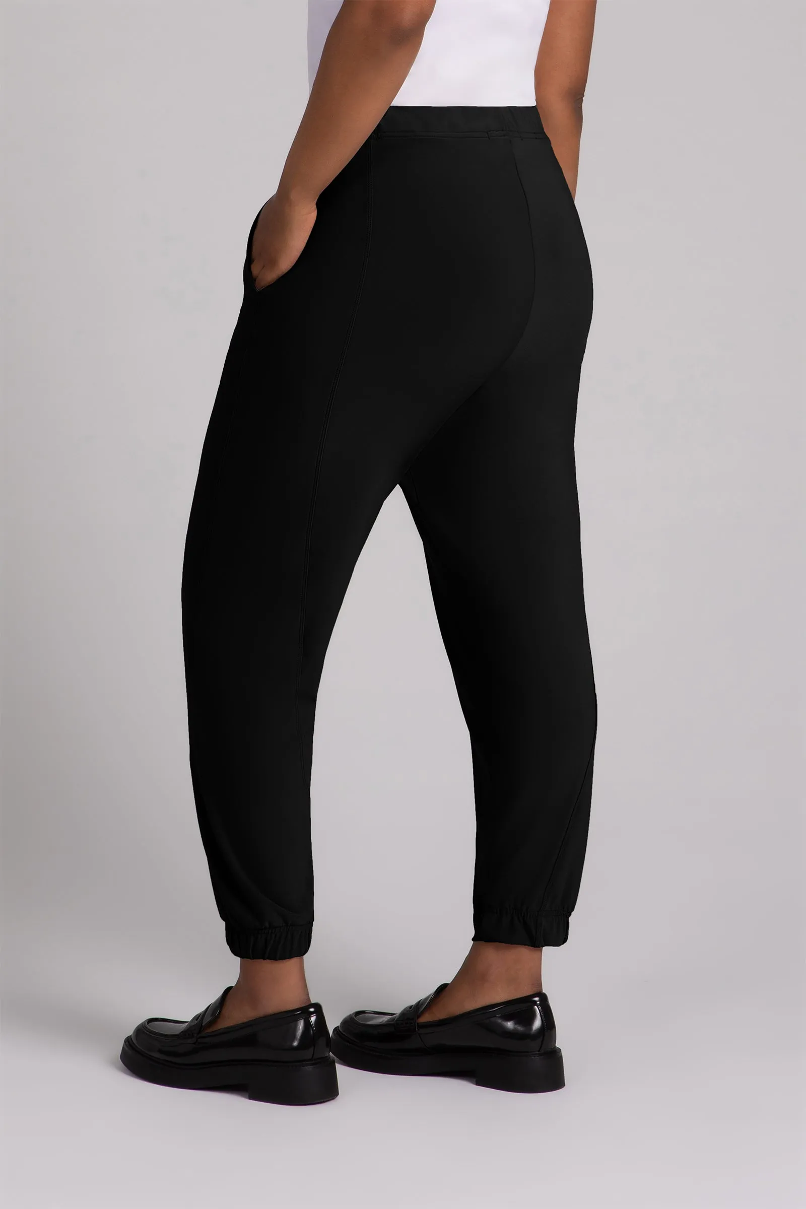 Half Cuff Jogger Pant | Black