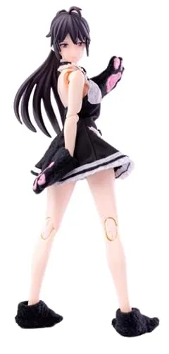 HiPlay Hasuki Collectible Action Figure's Clothes: Black Maid Attire for 1:12 Scale Flexible Figure CS010A