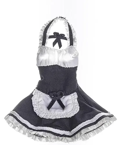 HiPlay Hasuki Collectible Action Figure's Clothes: Black Maid Attire for 1:12 Scale Flexible Figure CS010A