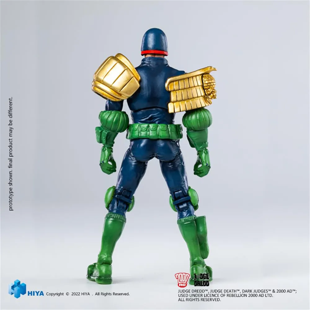 HiPlay Hiya Collectible Figure: Exquisite Mini, Judge Dredd Gaze Into The Fist of Dredd, 1:18 Scale Miniature Action Figurine EMJ0252