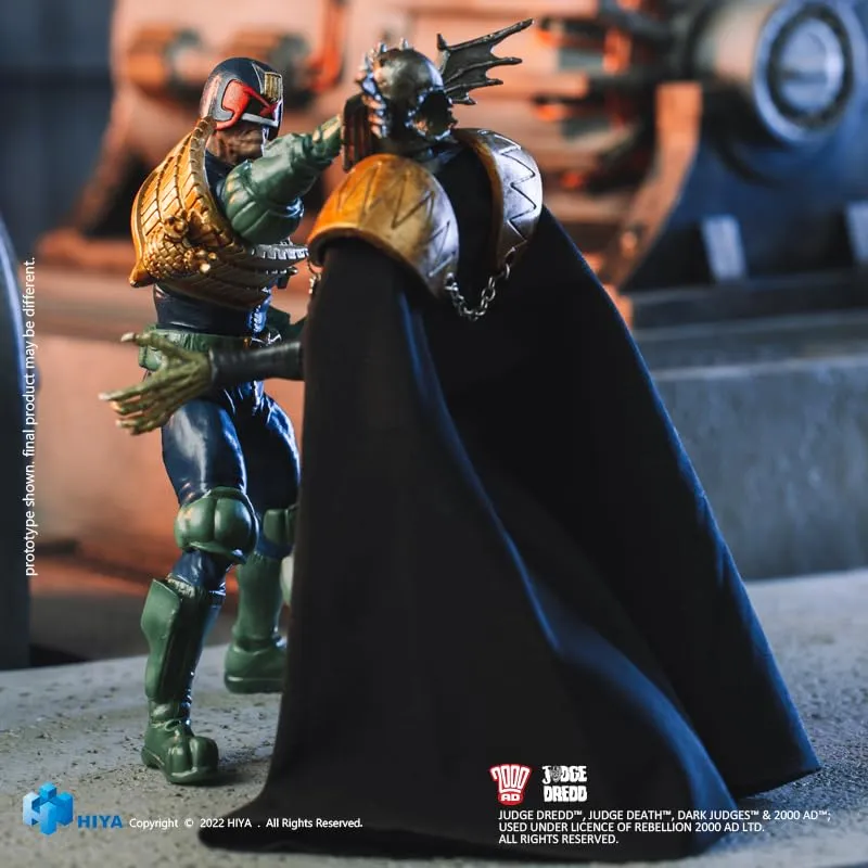 HiPlay Hiya Collectible Figure: Exquisite Mini, Judge Dredd Gaze Into The Fist of Dredd, 1:18 Scale Miniature Action Figurine EMJ0252