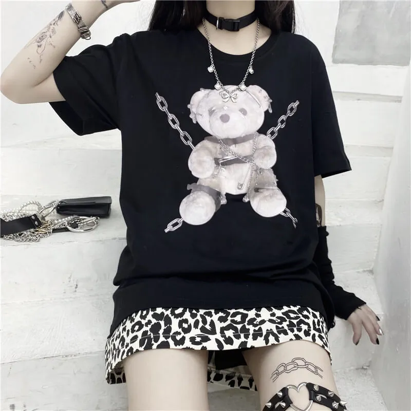 INS RETRO CUTE BEAR BF T-SHIRT BY77666