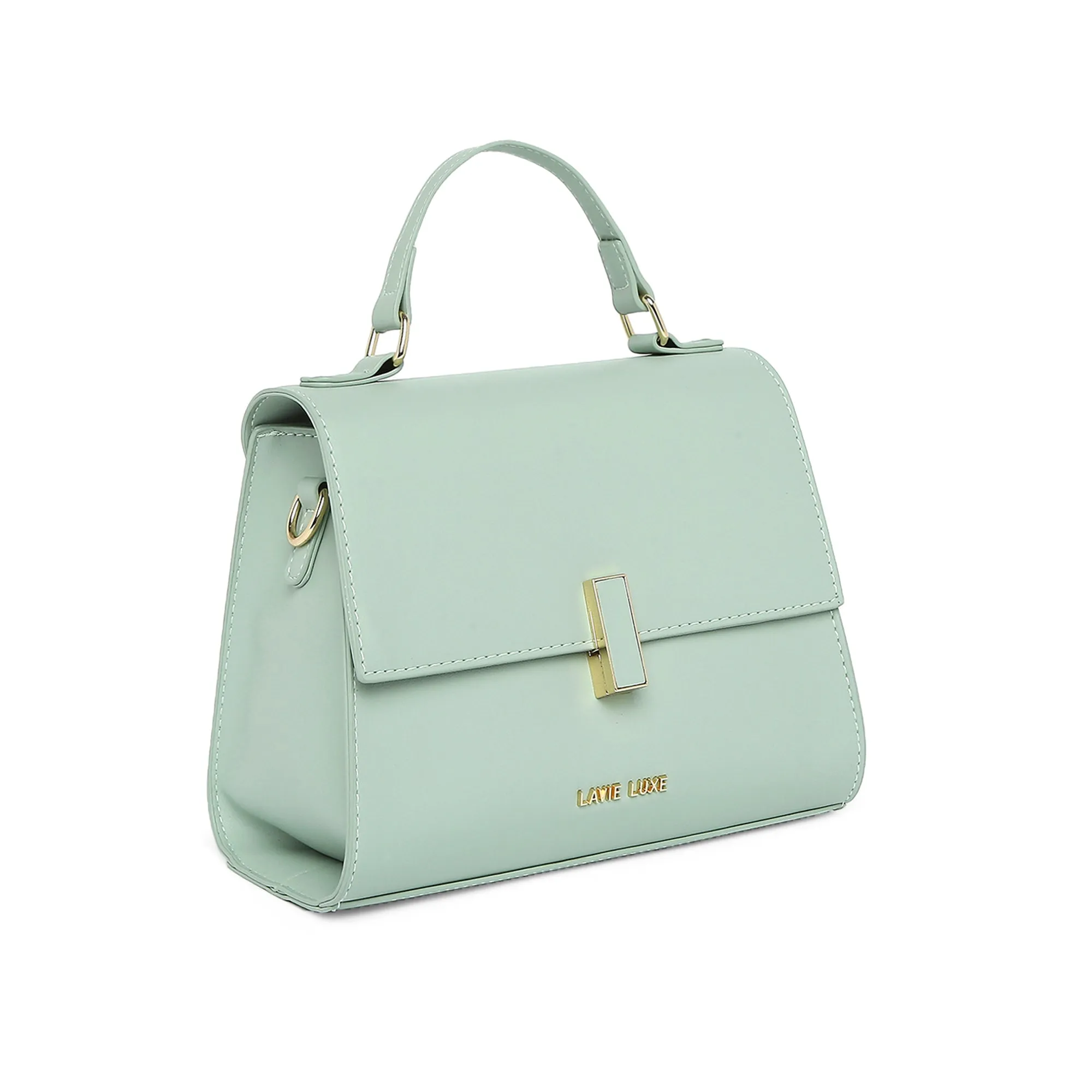 Lavie Luxe Mint Medium Women's Ipsy Flap Satchel Bag