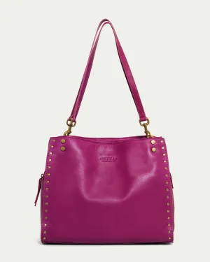 Lenox Studded Triple Entry Satchel