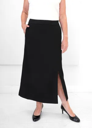 Luxe Modal - Scuba Side Slit Midi Skirt