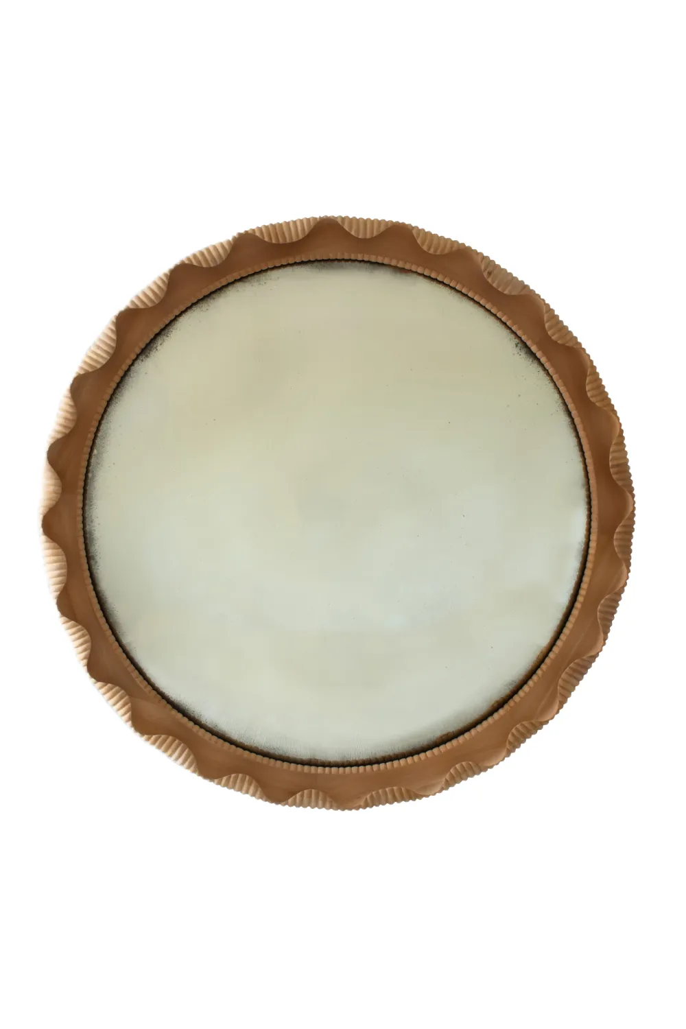 Mahogany Framed Round Convex Mirror | Andrew Martin Marylebobe