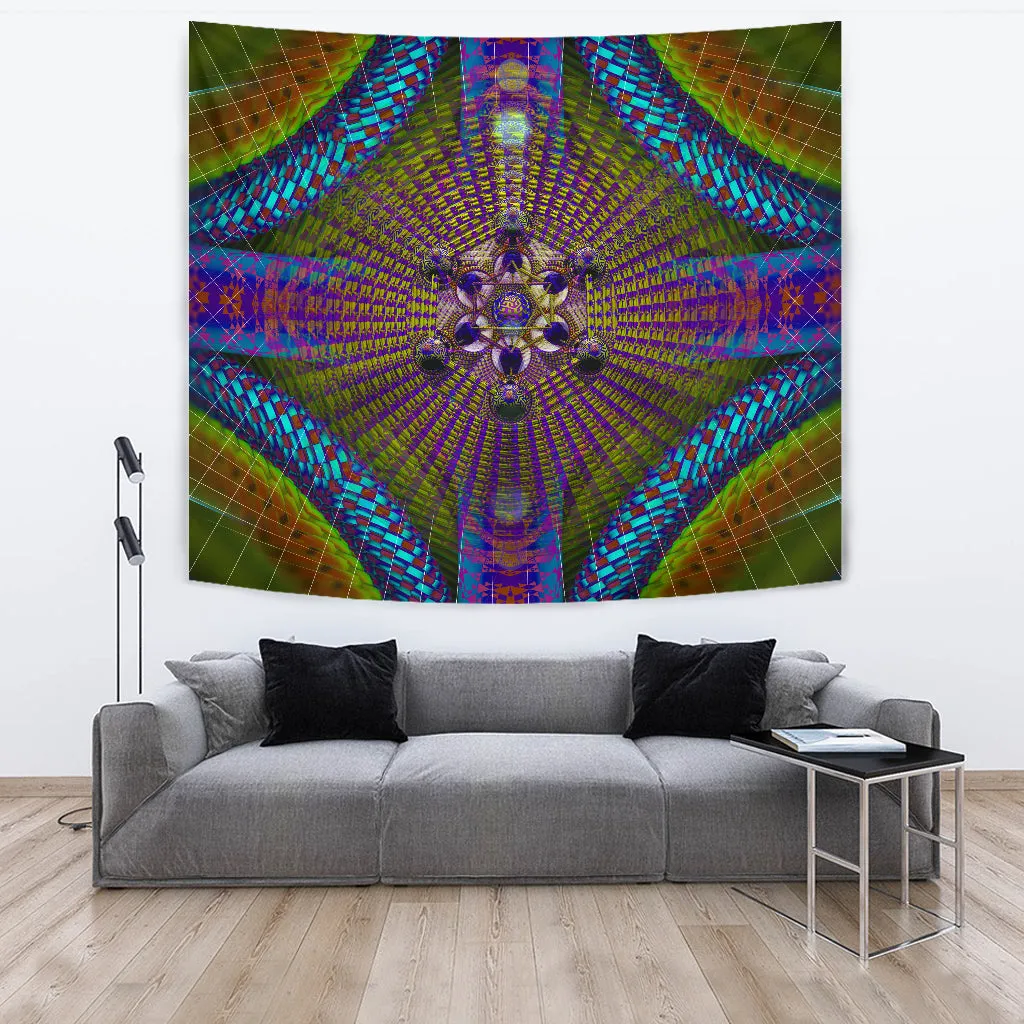 Metatronic Circuit Artwork Tapestry