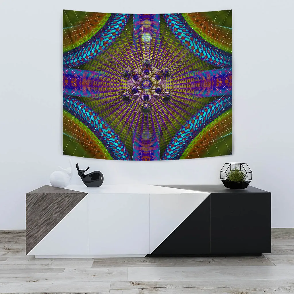 Metatronic Circuit Artwork Tapestry