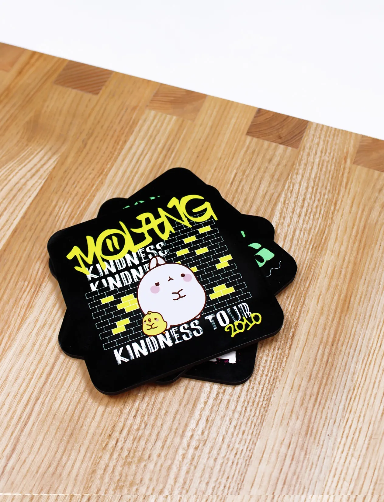 Molang Rap Glass Coaster