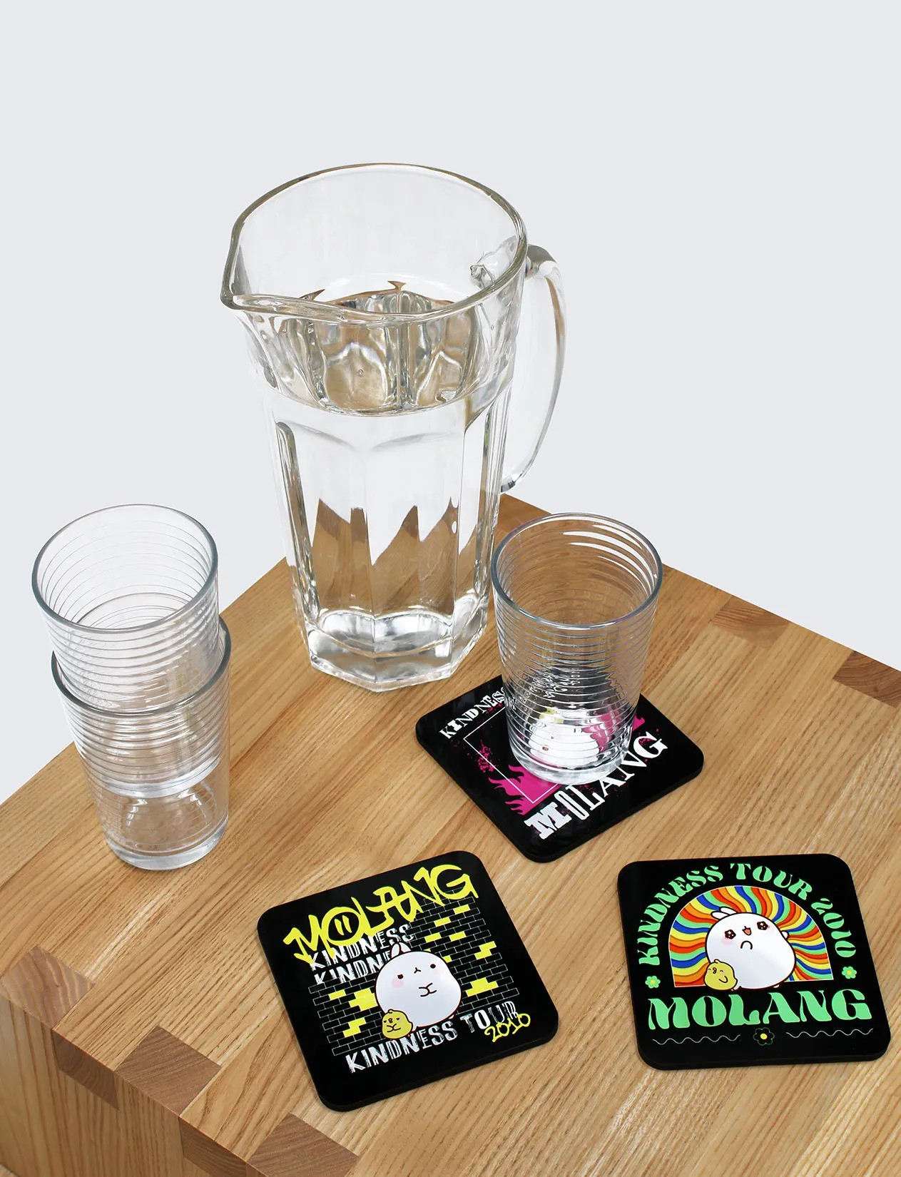 Molang Rap Glass Coaster