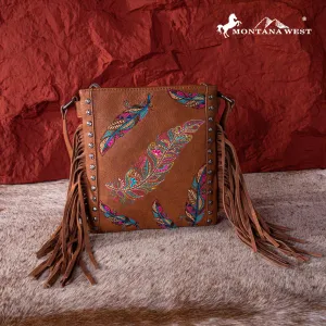 MW1242G-9360  Montana West Embroidered Collection Concealed Carry Crossbody