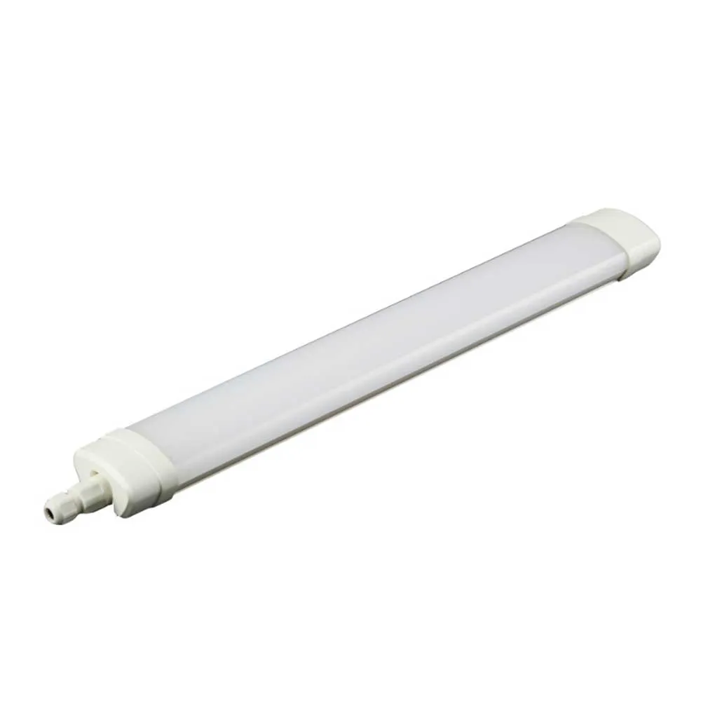 Pack of 2 18W LED Triproof Batten Tube Lights, 60cms, 6000K, IP65 Waterproof, No UV and IR Radiation, Super Bright Tube Light for Kitchen, Living Room, Bathroom, Office, etc.