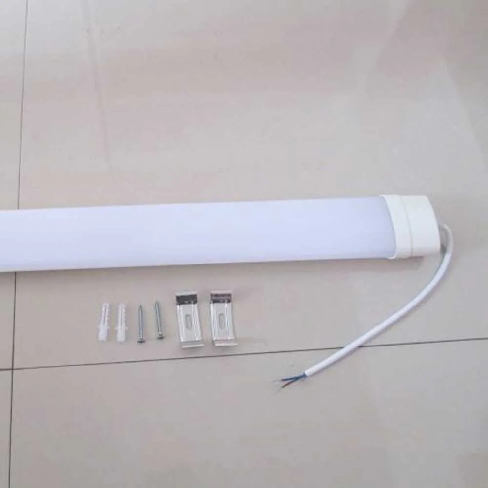 Pack of 2 18W LED Triproof Batten Tube Lights, 60cms, 6000K, IP65 Waterproof, No UV and IR Radiation, Super Bright Tube Light for Kitchen, Living Room, Bathroom, Office, etc.