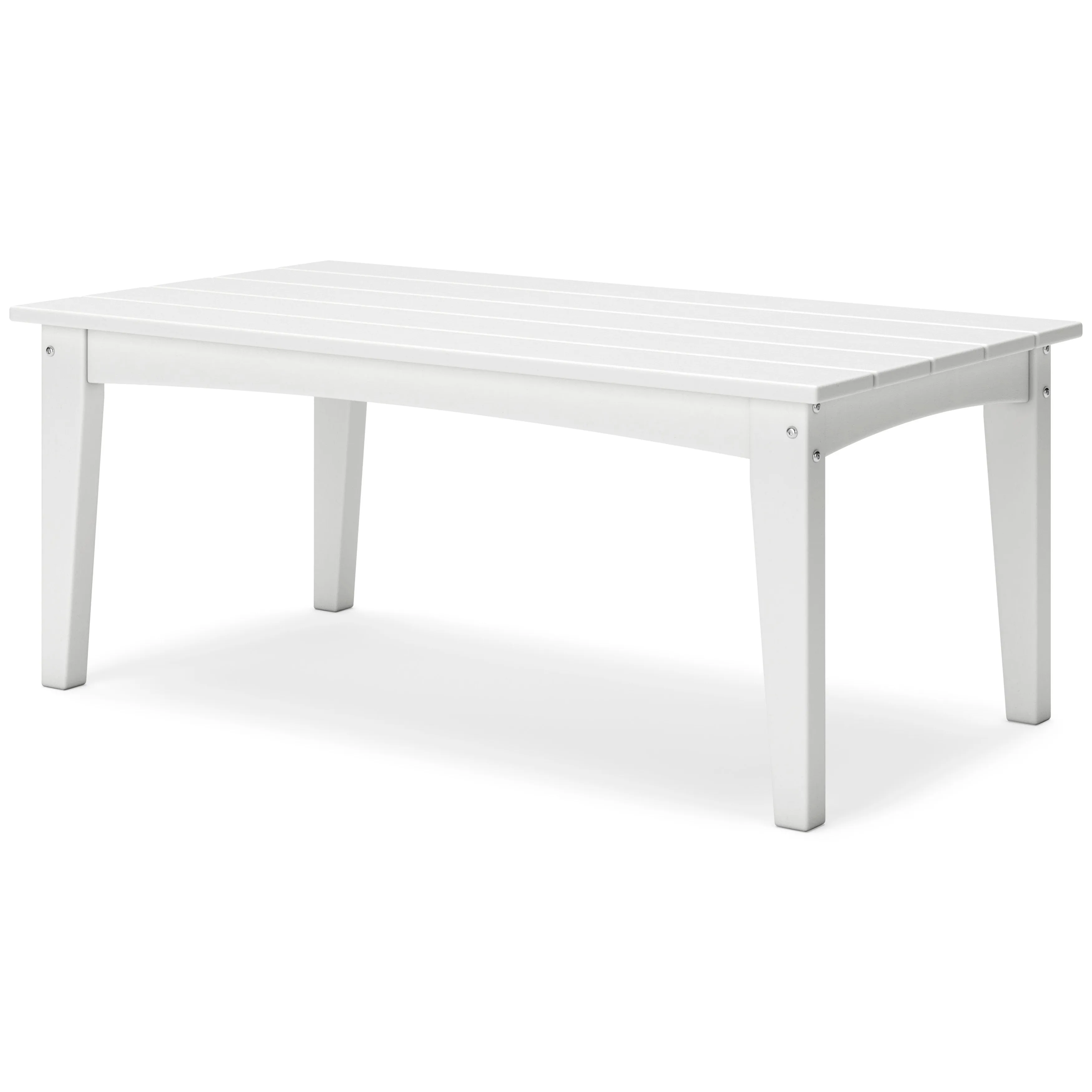 Poly White Outdoor 44" Coffee Table