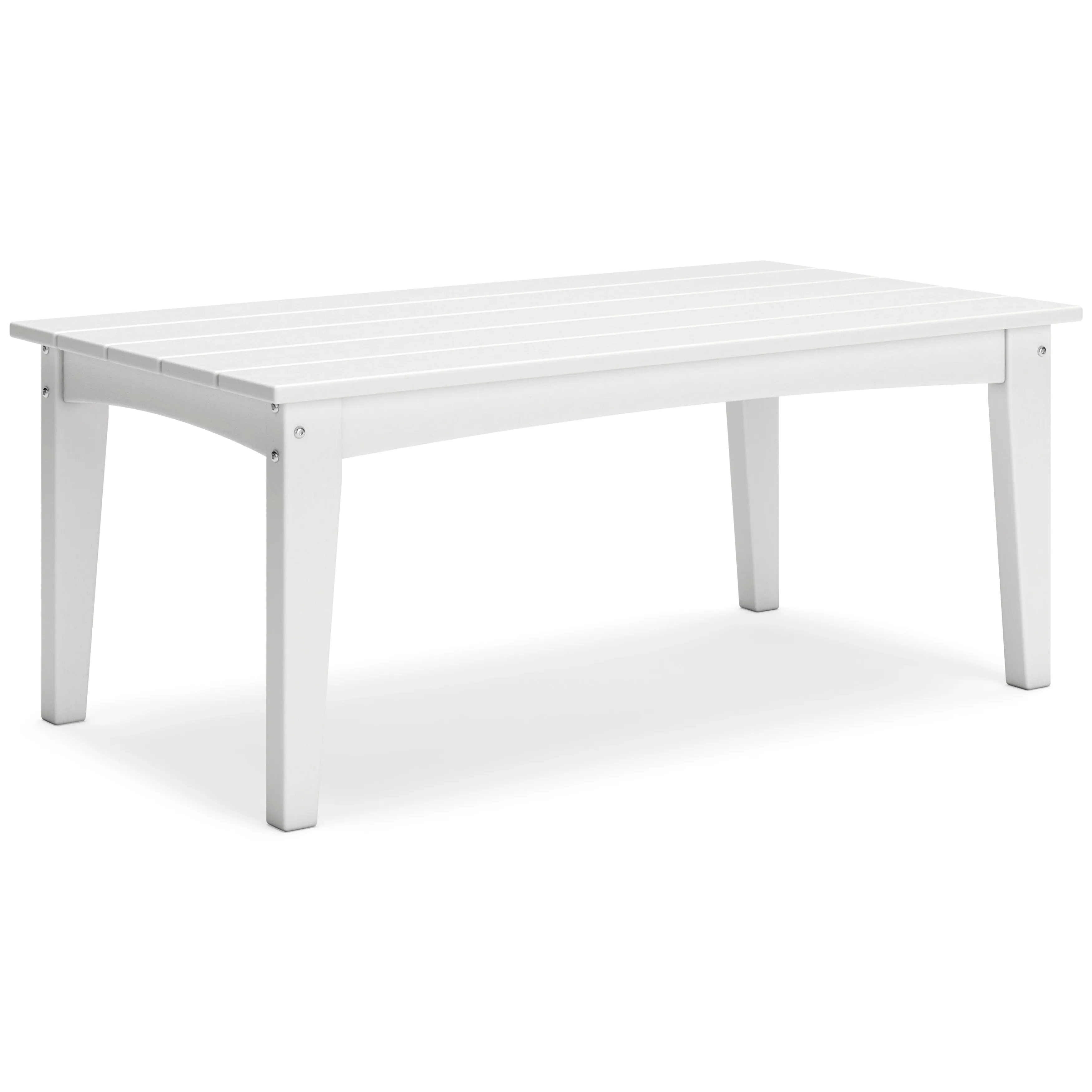 Poly White Outdoor 44" Coffee Table