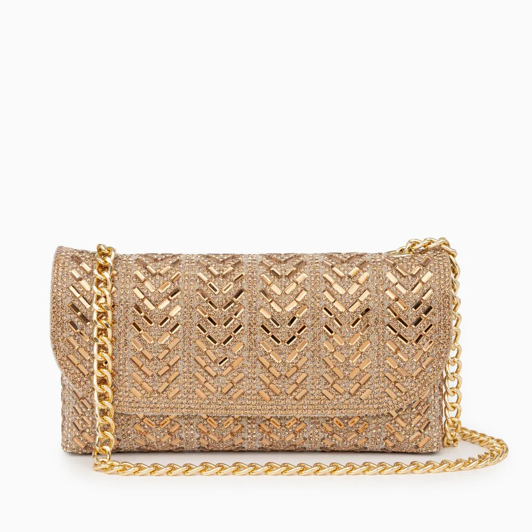 Sharleen Crystals Clutch Bag