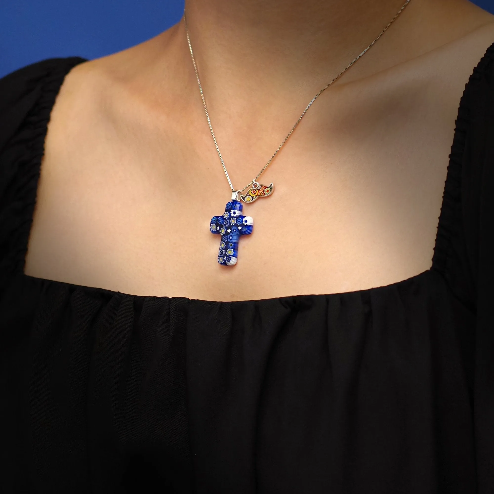 Starry Night Cross Necklace