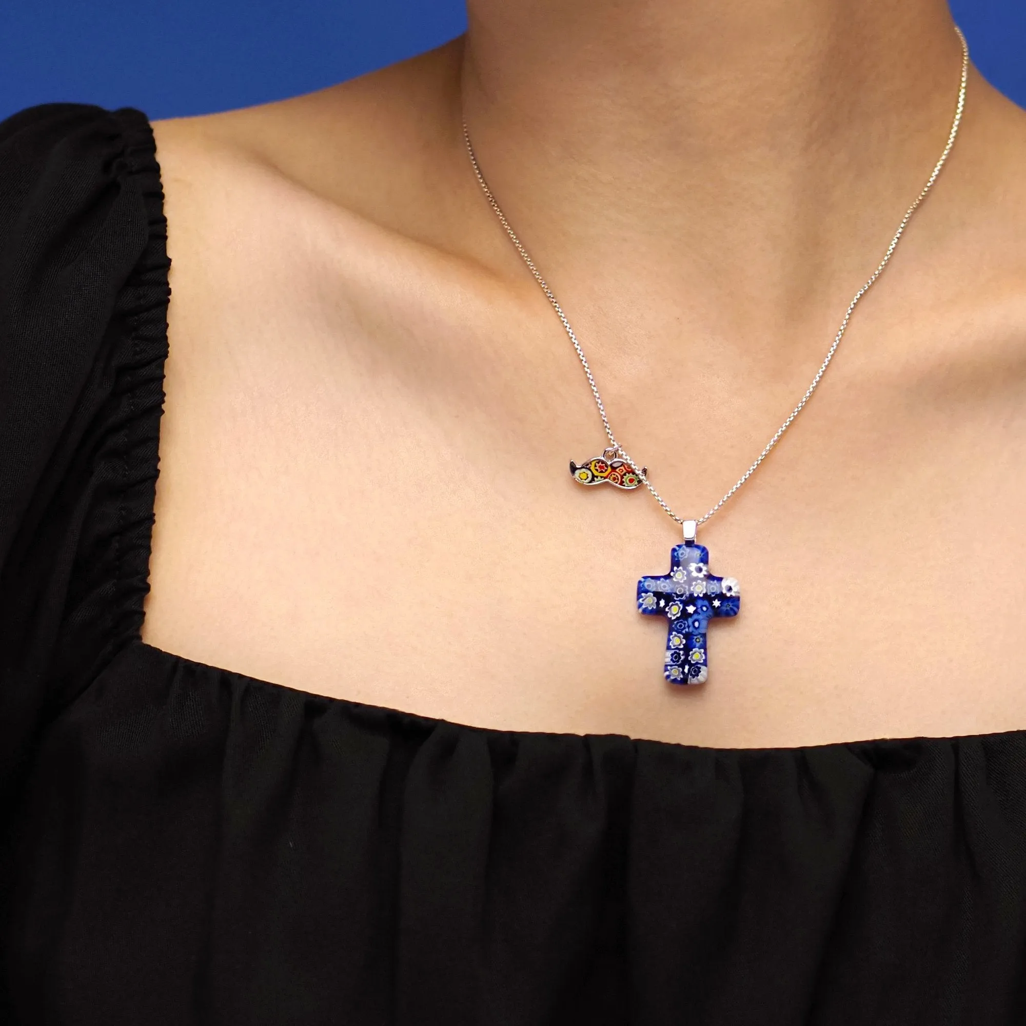 Starry Night Cross Necklace