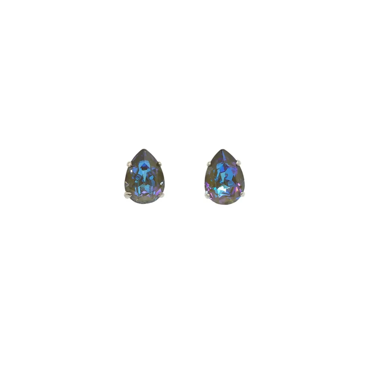 Swarovski Crystals Teardrop Stud Earrings