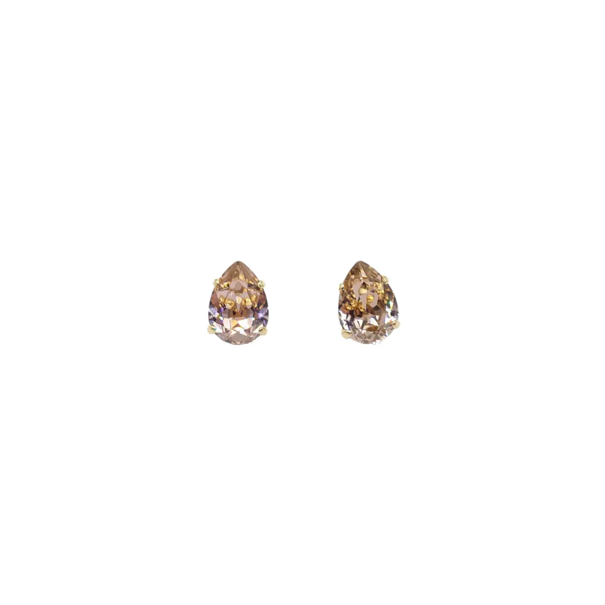 Swarovski Crystals Teardrop Stud Earrings