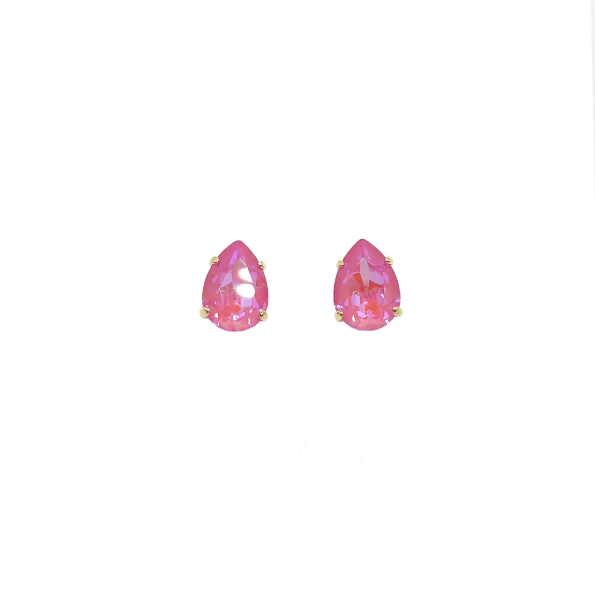 Swarovski Crystals Teardrop Stud Earrings