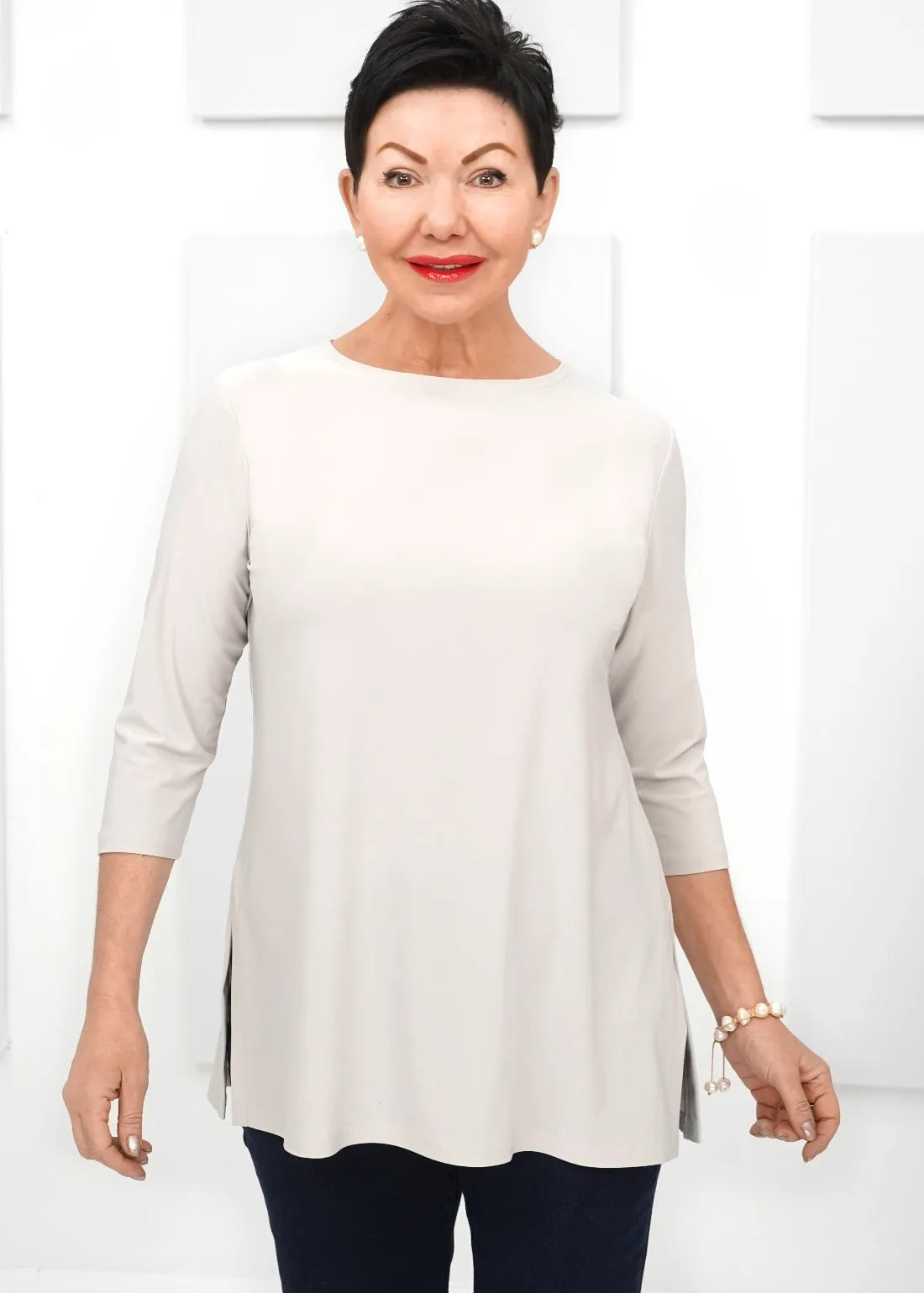 Sympli - Nu Ideal 3/4 Sleeve Tunic Top