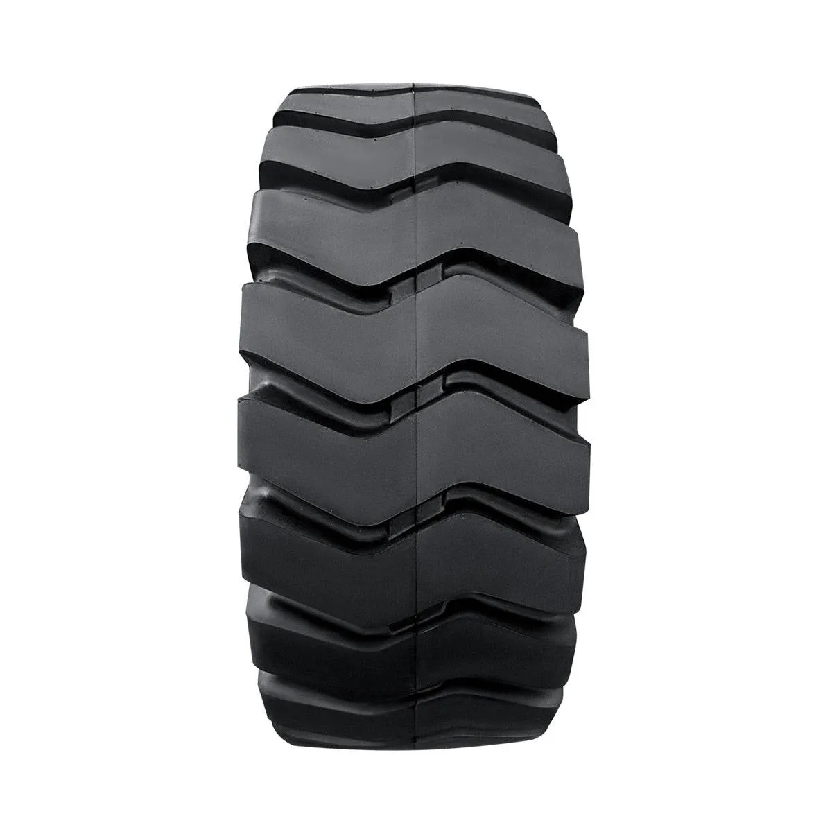 TMG Industrial 23-½” X 25” 24PR Wheel Loader Tire (E3/L3), Pneumatic Tubeless, 64” Outer Diameter, Wide Pattern Block Design, TMG-TR235