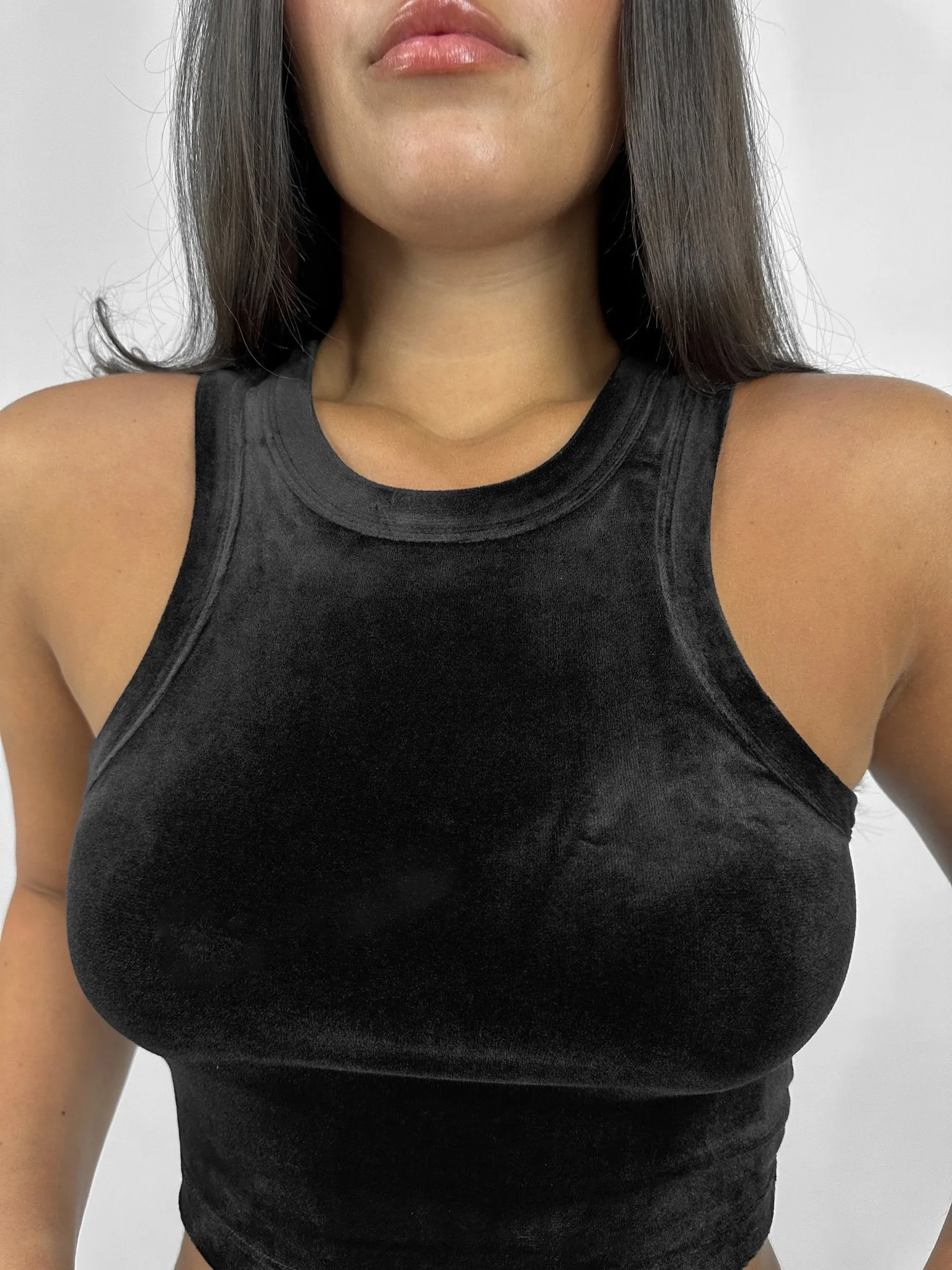 Velvet Racer Neck Tank