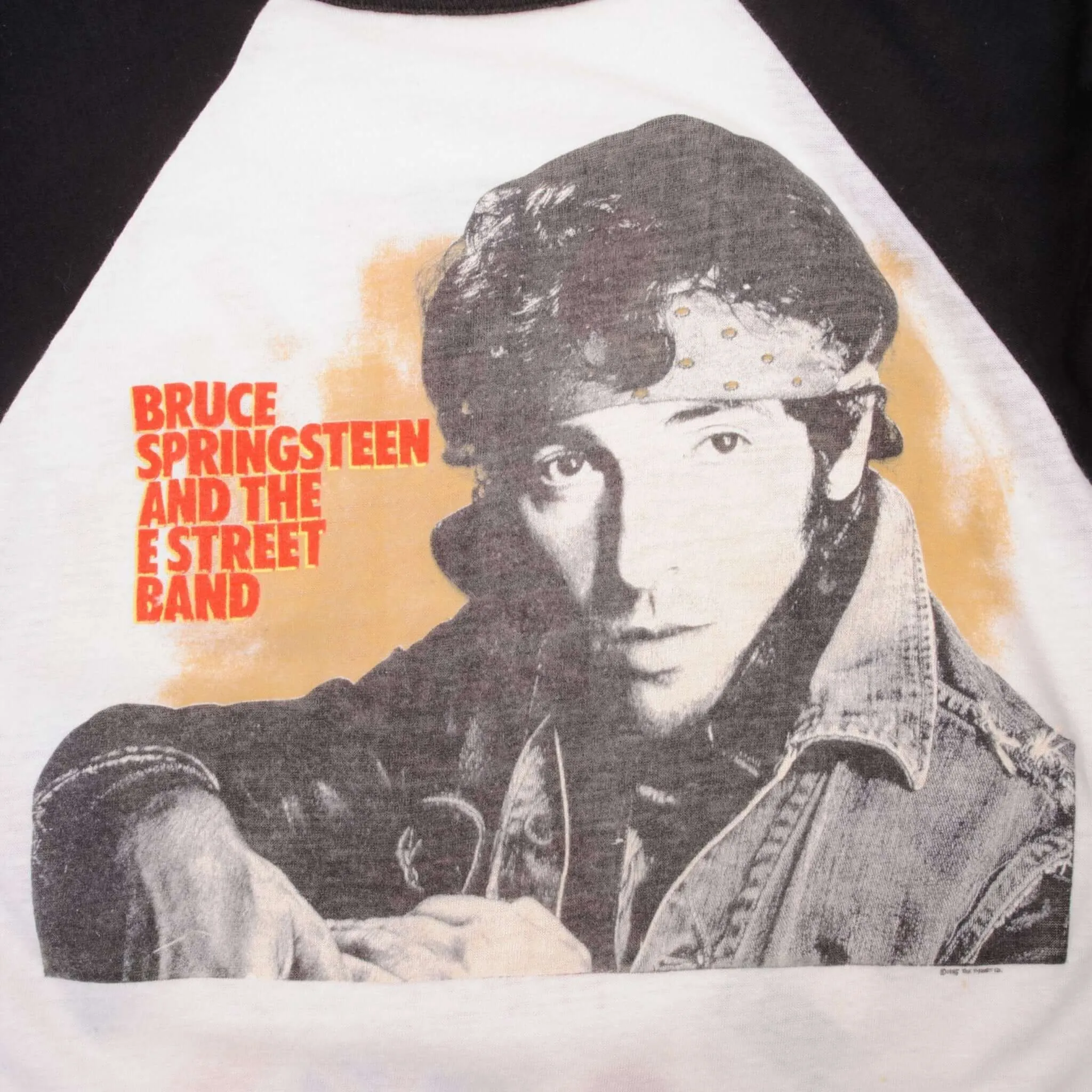 VINTAGE BRUCE SPRINGSTEEN WORLD TOUR 1984 RAGLAN TEE SHIRT SMALL MADE USA